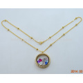 24k gold anchor locket necklace jewelry, high quality products gold filled jewelry chains